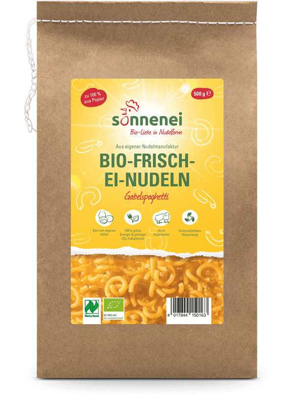Bio-Frischei-Nudeln: Gabelspaghetti
