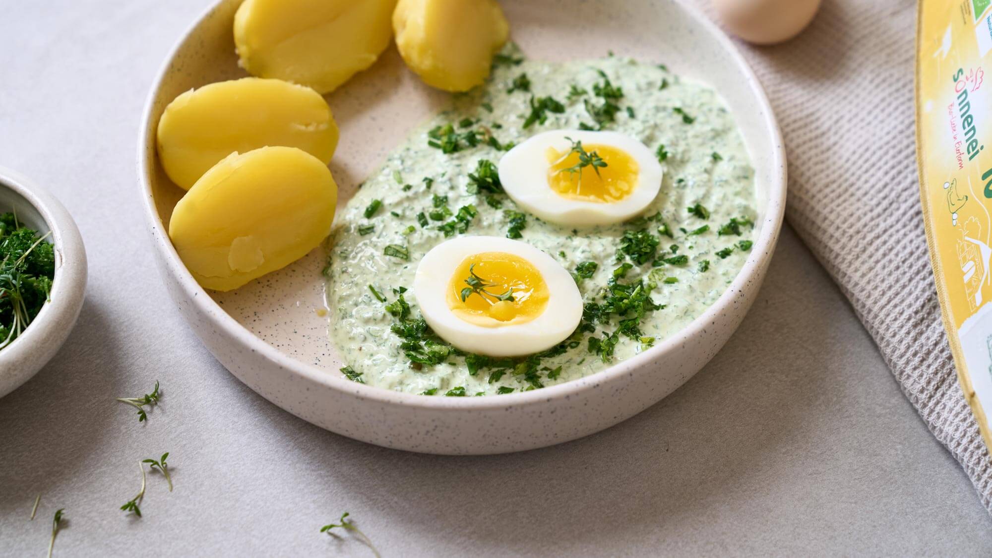 Frankfurter Grüne Sauce mit Eiern und Kartoffeln